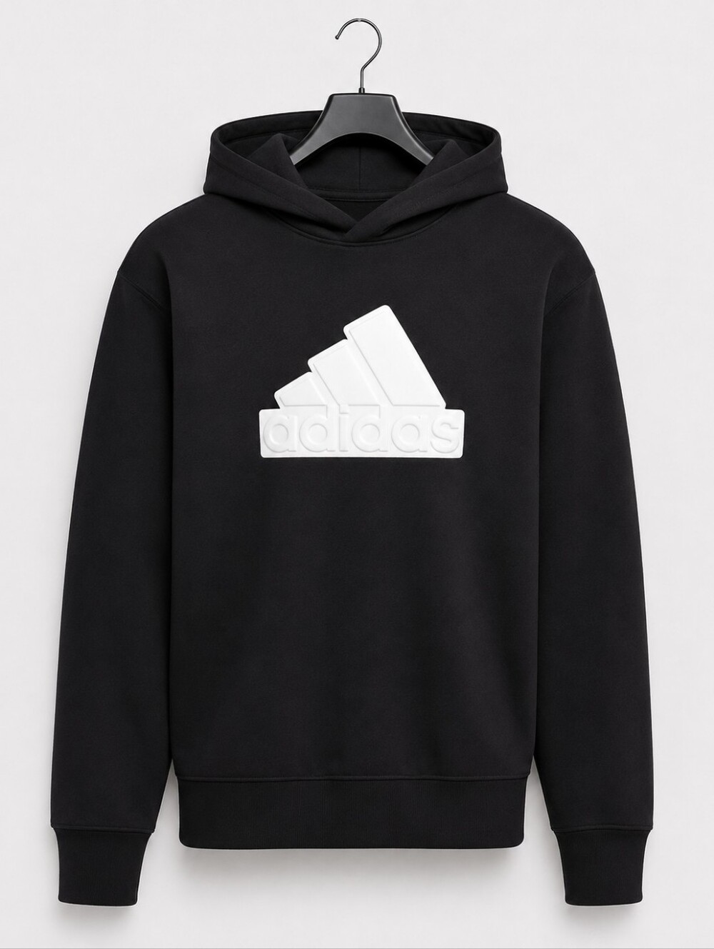 adidas Men’s Black Logo Pullover Hoodie